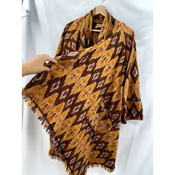 URU southwestern fringe long cardigan jacket - Picture 3 of 5